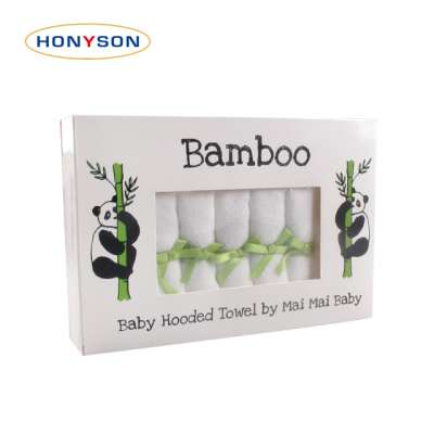 32g 20*20cm 100% bamboo baby little towel washcloth box packing