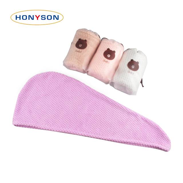 Strong Water Absorbent Quick Dry Microfiber Hat Hair Turban Wrapped Towel For Women